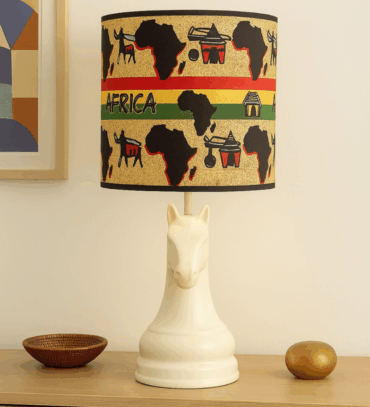 Abat-jour artisanal wax - Réf. AB010 (H. 63 cm x Diam. chapeau 28 cm)