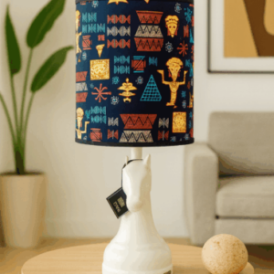 Abat-jour artisanal wax - Réf. AB012 (H. 63 cm x Diam. chapeau 28 cm)