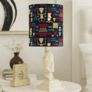 Abat-jour artisanal wax - Réf. AB013 (H. 64 cm x Diam. chapeau 29 cm)