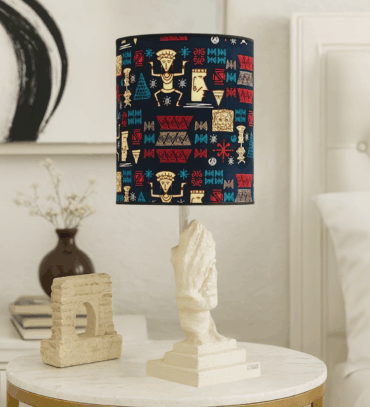 Abat-jour artisanal wax - Réf. AB013 (H. 64 cm x Diam. chapeau 29 cm)