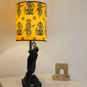 Abat-jour artisanal wax - Réf. AB014 (H. 64 cm x Diam. chapeau 29 cm)