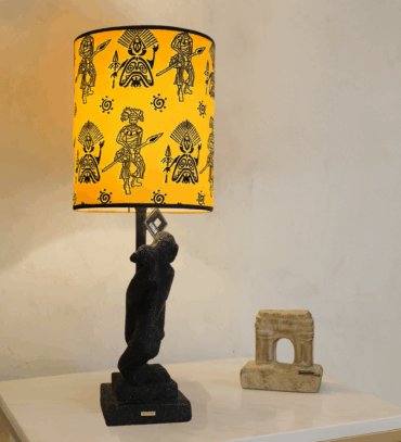Abat-jour artisanal wax - Réf. AB014 (H. 64 cm x Diam. chapeau 29 cm)