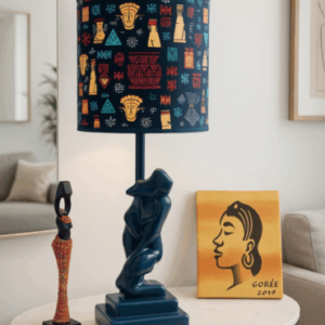 Abat-jour artisanal wax - Réf. AB016 (H. 64 cm x Diam. chapeau 29 cm)