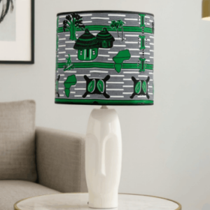 Abat-jour artisanal wax - Réf. AB017 (H. 51 cm x Diam. chapeau 22 cm)