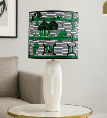 Abat-jour artisanal wax - Réf. AB017 (H. 51 cm x Diam. chapeau 22 cm)