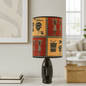 Abat-jour artisanal wax - Réf. AB019 (H. 51 cm x Diam. chapeau 22 cm)