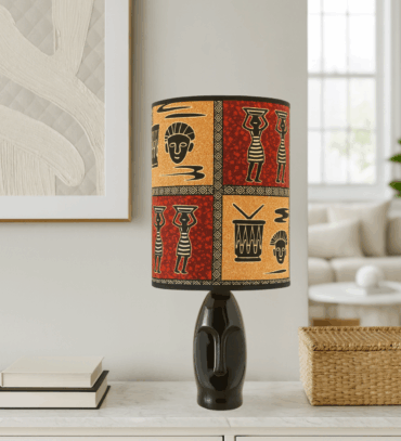 Abat-jour artisanal wax - Réf. AB019 (H. 51 cm x Diam. chapeau 22 cm)