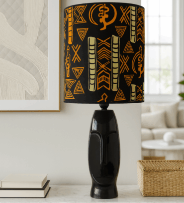 Abat-jour artisanal wax - Réf. AB021 (H. 51 cm x Diam. chapeau 22 cm)