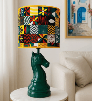 Abat-jour artisanal wax - Réf. AB022 (H. 63 cm x Diam. chapeau 28 cm)