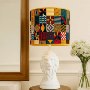 Abat-jour artisanal wax - Réf. AB023 (H. 62 cm x Diam. chapeau 28 cm)
