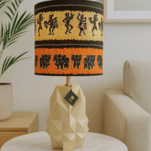 Abat-jour artisanal wax - Réf. AB029 (H. 65 cm x Diam. chapeau 28 cm)