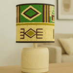 Abat-jour artisanal wax - Réf. AB037 (H. 30 cm x Diam. chapeau 18 cm)