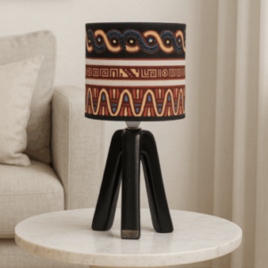 Abat-jour artisanal wax - Réf. AB041 (H. 34 cm x Diam. chapeau 17 cm)