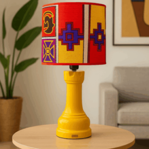 Abat-jour artisanal wax - Réf. AB046 (H. 80 cm x Diam. chapeau 29 cm)