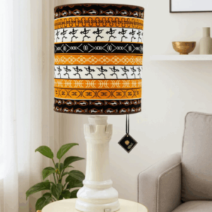 Abat-jour artisanal wax - Réf. AB047 (H. 80 cm x Diam. chapeau 31 cm)