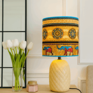 Abat-jour artisanal wax - Réf. AB050 (H. 58 cm x Diam. chapeau 29 cm)