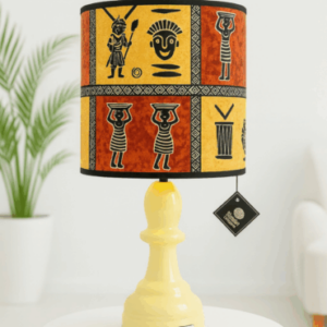 Abat-jour artisanal wax - Réf. AB052 (H. 45 cm x Diam. chapeau 24 cm)