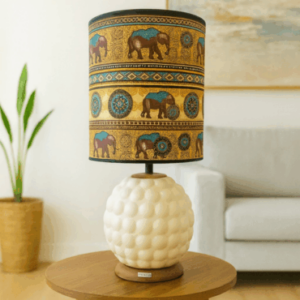 Abat-jour artisanal wax - Réf. AB056 (H. 56 cm x Diam. chapeau 29 cm)