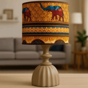 Abat-jour artisanal wax - Réf. AB059 (H. 40 cm x Diam. chapeau 20 cm)
