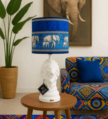 Abat-jour artisanal wax - Réf. AB06 (H. 62 cm x Diam. chapeau 28 cm)