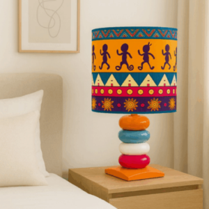 Abat-jour artisanal wax - Réf. AB060 (H. 42 cm x Diam. chapeau 21 cm)