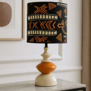 Abat-jour artisanal wax - Réf. AB069 (H. 41 cm x Diam. chapeau 20 cm)