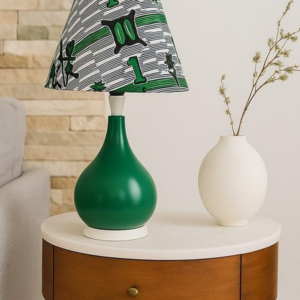 Abat-jour artisanal wax - Réf. AB071 (H. 41 cm x Diam. chapeau 13 cm)