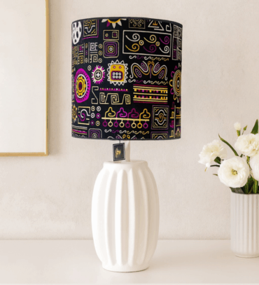 Abat-jour artisanal wax - Réf. AB075 (H. 69 cm x Diam. chapeau 30 cm)