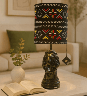 Abat-jour artisanal wax - Réf. AB08 (H. 62 cm x Diam. chapeau 28 cm)